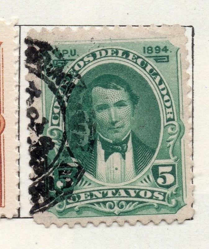 Ecuador 1894 Early Issue Fine Used 5c. 002281