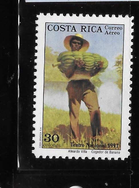 Costa Rica 1991 National Theater Banana Picker Sc C919 MNH A1149