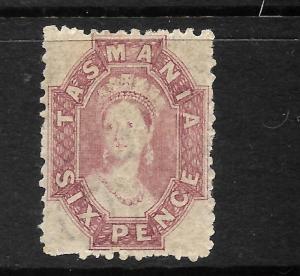 TASMANIA  1865-71  6d    QV  MLH      P12   SG 76