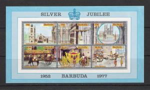 Barbuda #265 Silver Jubilee Souvenir Sheet MNH