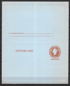 New Zealand Postal Stationery Letter Card 30c Queen Elizabeth Unused