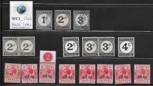WC1_1702 GRENADA. Valuable lot of postage dues & war tax stamps. MNH/Used