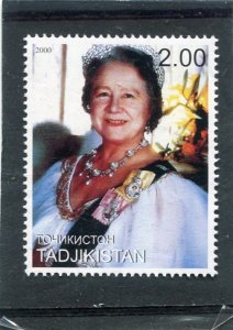 Tajikistan 2000 QUEEN MOTHER 1 value Perforated Mint (NH)