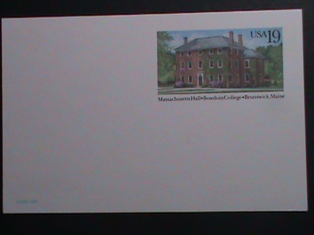 ​UNITED STATES-1993-BOWDOIN COLEGE-BRUNSWICK-MAINE-MNH- POST CARD-VERY FINE