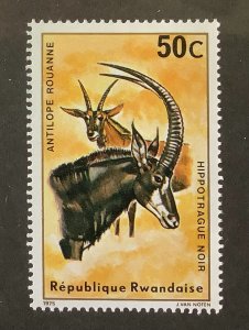 Rwanda 1975 Scott 616 MNH - 50c,  Antelopes, Sable Antelope, Hippotragus niger