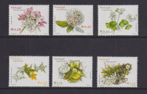Portugal Azores  #464-469  MNH  2002  flowers