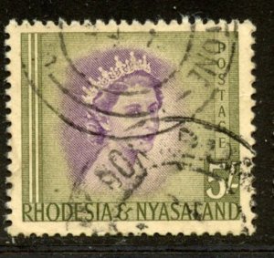 Rhodesia and Nyasaland # 153, Used. CV $ 6.50