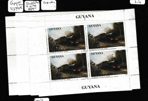 Guyana Trains SC 2291-5 Sheetlets of 4 MNH (3gey)