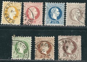 Austria 34-40 Used F/VF 1875 SCV $390.60