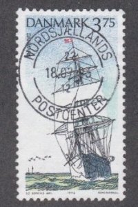 Denmark # 986, Training Ship, Used, 1/3 Cat.