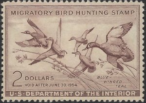 US Scott #RW20 Mint Light Hinge VF 1963 US Federal Duck Stamp