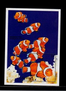 Liberia 1998 - Marine Life - Souvenir Stamp Sheet - Scott #1306 - MNH