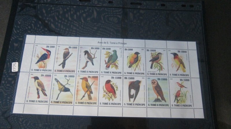 St. Thomas & Prince Islands 2007 Sc 1778 Bird set MNH