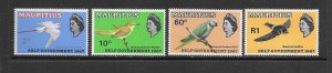 BIRDS - MAURITIUS #302-5 MNH