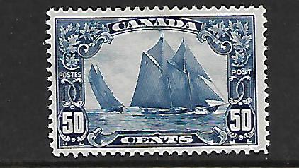 CANADA 158 VERY LIGHTLY HINGED 50 CENTS, BLUE NOSE