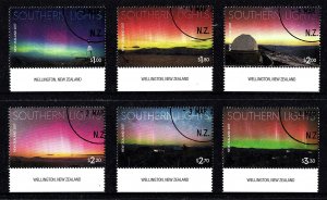 New Zealand 2017 Southern Lights Marginal Set of 6 Used