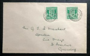 1941 Guernsey Channel Islands Occupation Cover to St Martins