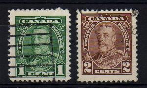 Canada #217-218 Used   CV$0.40