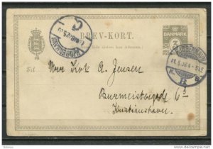 Denmark 1906 Postal Stationary Card Used