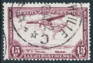 Belgian Congo, Sc #C13, 15fr Used