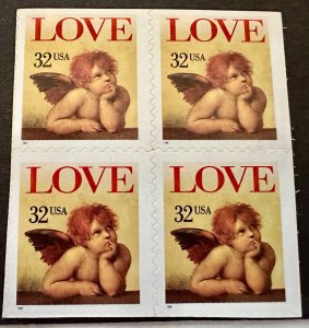 US # 2959 Love booklet pane of 4 32c 1995 Mint NH