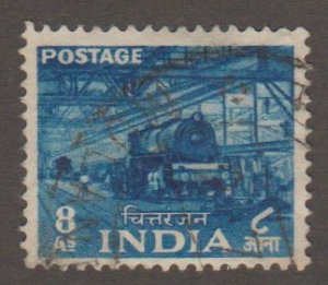 India 262 Train in station