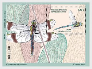 2025  Spanish Andorra Dragonfly SS (Scott NA,) MNH