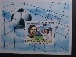 CONGO-1978 WORLD CUP SOCCER CHAMPIONSHIPS-ARGENTINA-CTO- S/S FANCY CANCEL VF