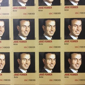 4666   Jose Ferrer  Actor   MNH  Forever sheet of 20   FV $13.60 In 2012