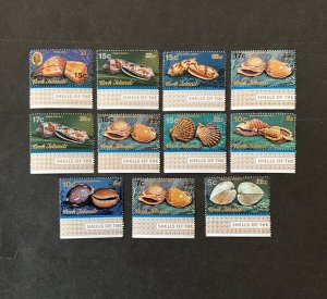 Stamps Cook Islands Scott #488-98 never hinged