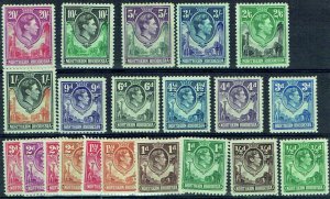 NORTHERN RHODESIA 1938-52 Complete set of 21 hinged - 41833