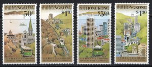 Thematic stamps HONG KONG 1988 PEAK TRAMWAY 577/80 mint