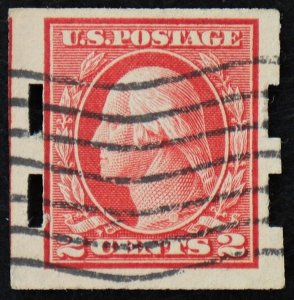 U.S. Used Stamp Scott #409 2c Washington Schermack Perforation, Superb. A Gem!