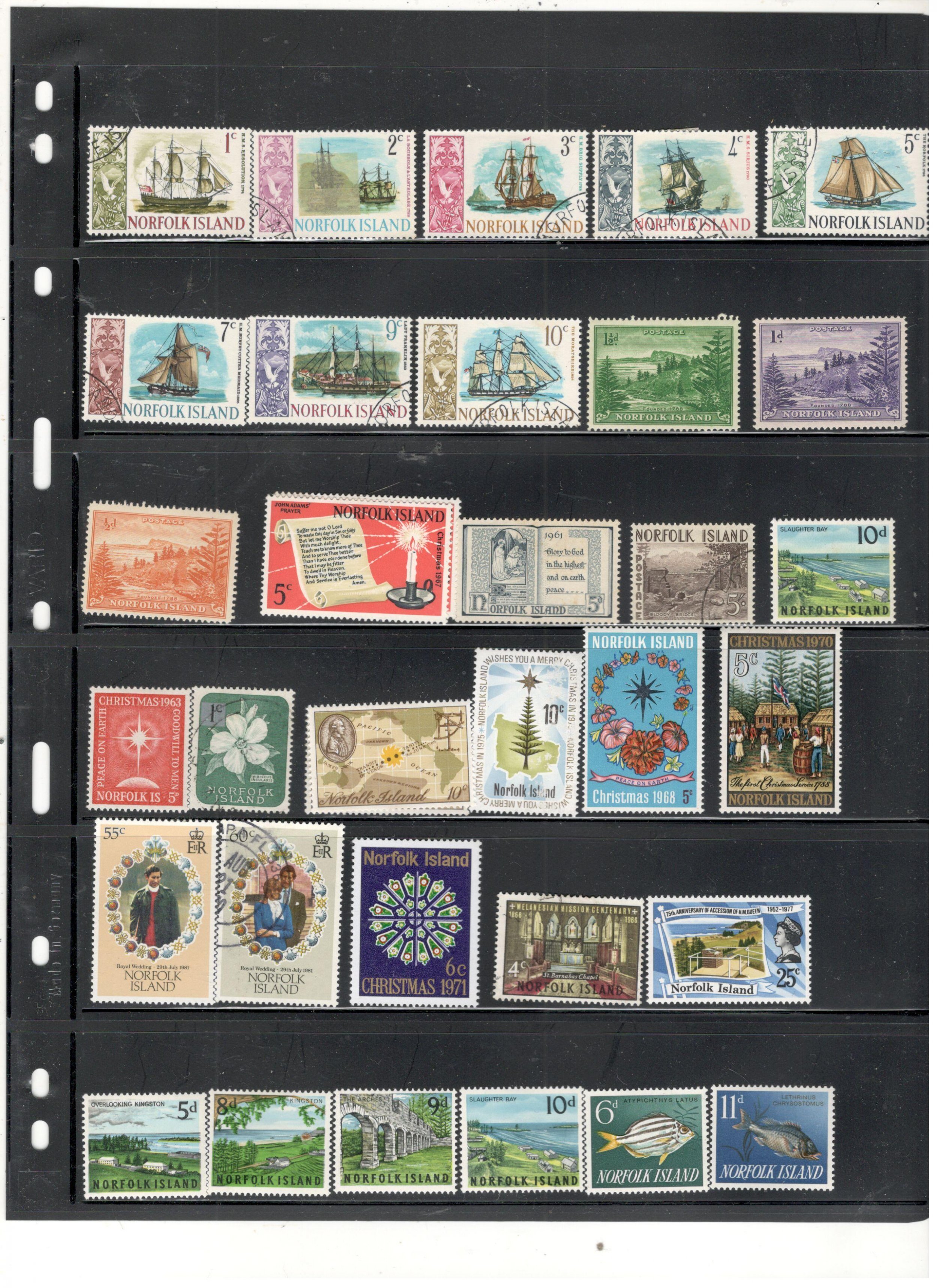 Norfolk Island Collection on Stock Sheet, Mint/Used | Australia ...