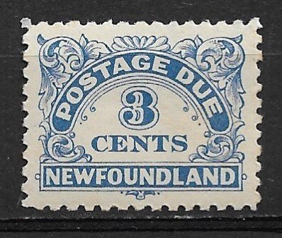 1939 Newfoundland J3 3¢ Postage Due MH