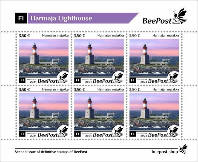 BEEPOST FINLAND - 2024 - Harmaja L'house - Perf 6v Sheet - M N H-Private...