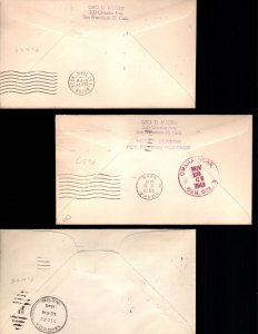 US 3 used first flight covers