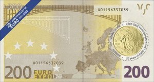 Sierra Leone - 2022 Euro Currency Anniv. - Stamp Souvenir Sheet - SRL220173b3
