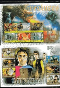 CHINA, REPUBLIC OF #3640-3641 2005 HARRY POTTER MINT VF NH O.G S/S