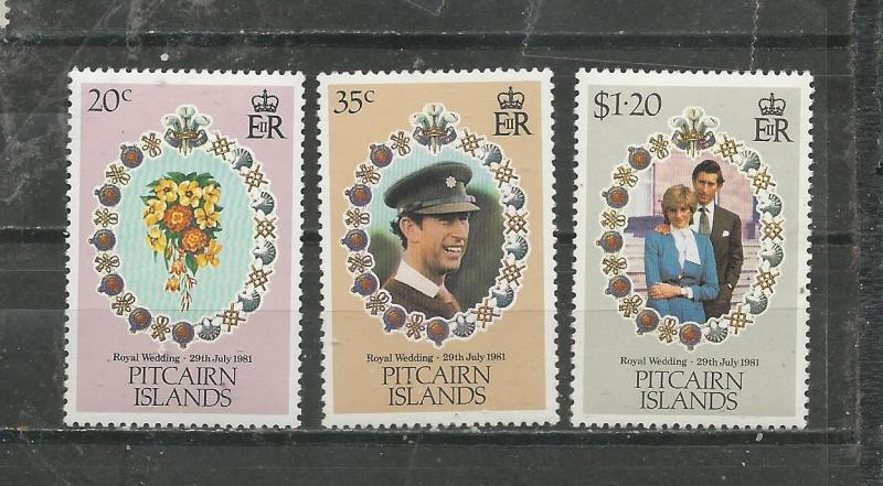 Pitcairn Islands Scott catalogue # 206-208 Mint NH