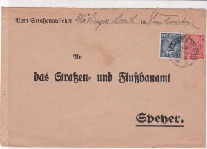 Germany 1922 Inflation Official Stamps Cover ref 22926