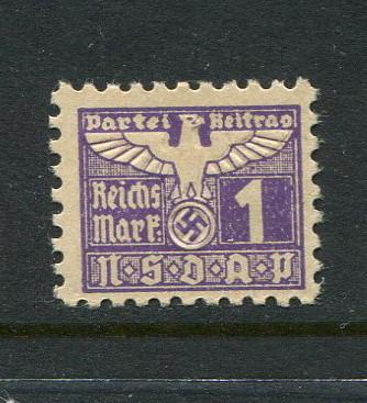 Germany Party Dues NSDAP 1rm Violet