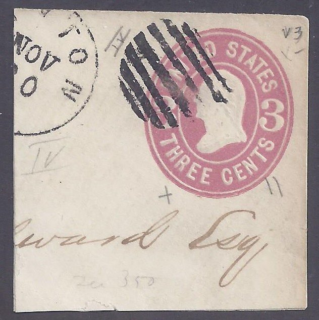 US Scott #U58 used VF full corner