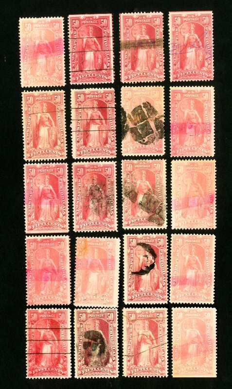 US Stamps # PR119 F-VF Lot of 20 scarce used Scott Value $1,500.00 