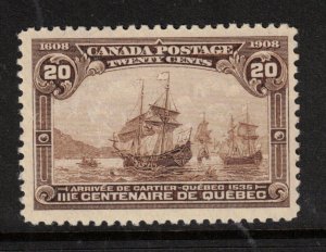 Canada #103 Very Fine Never Hinged **With Certificate**