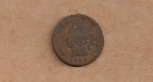 1888 Indian Head Penny, Circulated