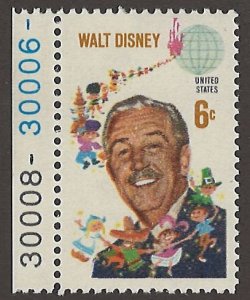 US Scott# 1355 1968 6c multi Photo;  Walt Disney  MNH - VF