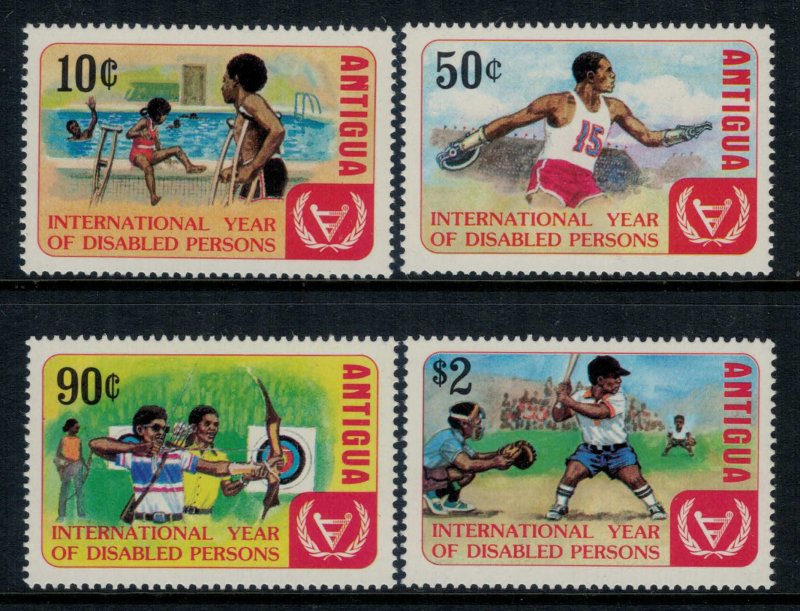 Antigua #643-7* NH  CV $7.25  Compete set & Souvenir sheet