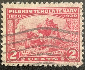 US #549 Used Pilgrim Tercentenary SCV $1.60 L1