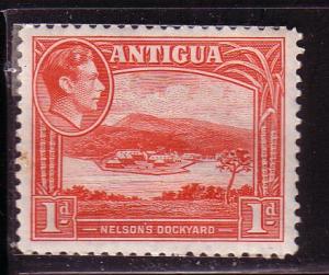 Antigua #85 1p Scarlet 1938  (M) CV$2.40
